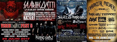 Rotting Christ appearances at European Festivals 2017