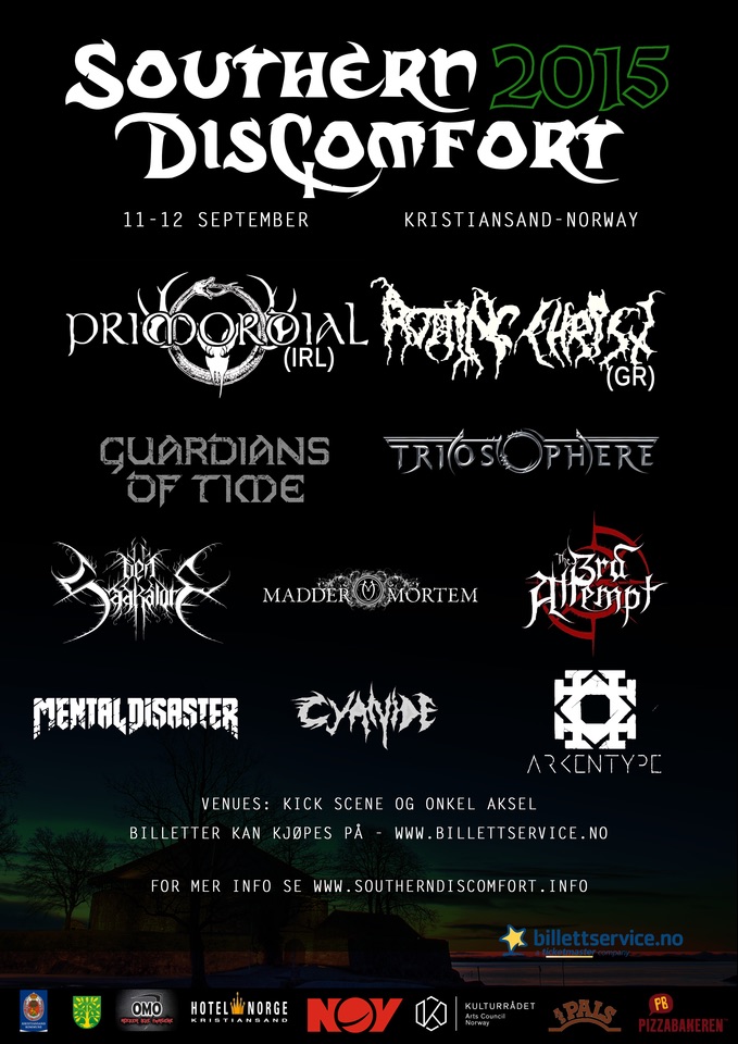 Rotting Christ to headline first day of southern discomfort festival Norway