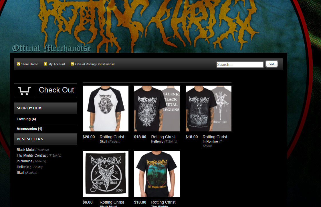 Rotting Christ official Americal online store