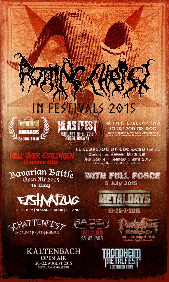 Rotting Christ in festivals 2015