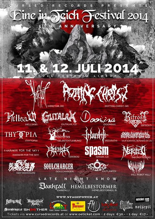 Rotting Crist to headline eine in teich festival 2014 Austria